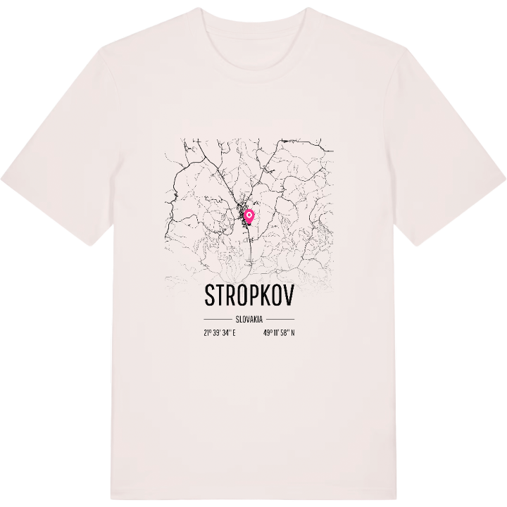 Stropkov karta t-shirt – t-shirt från PinShirt