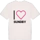 Jag älskar Sundby t-shirt stort tryck