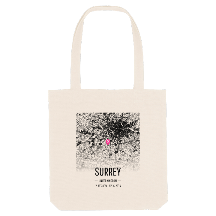 Surrey karta tygkasse – tygkasse från PinShirt