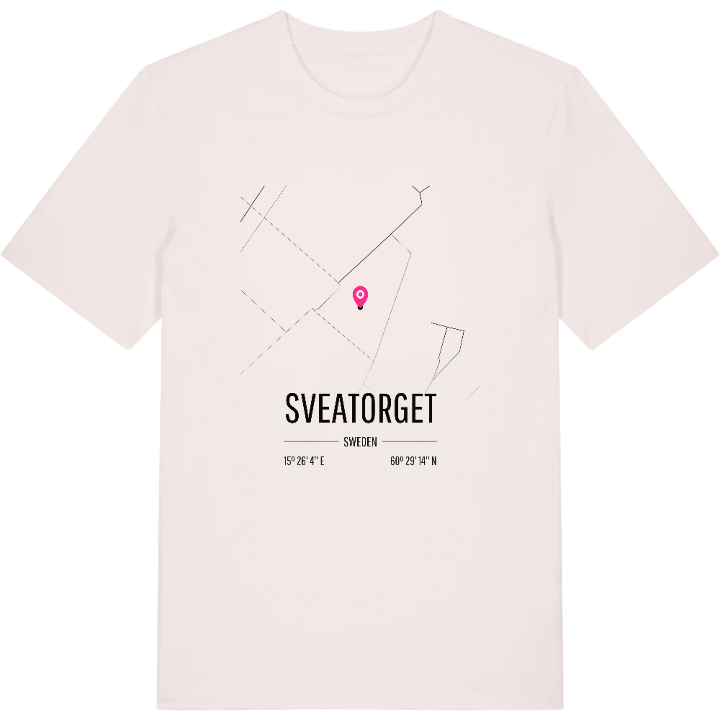 Sveatorget karta t-shirt – t-shirt från PinShirt