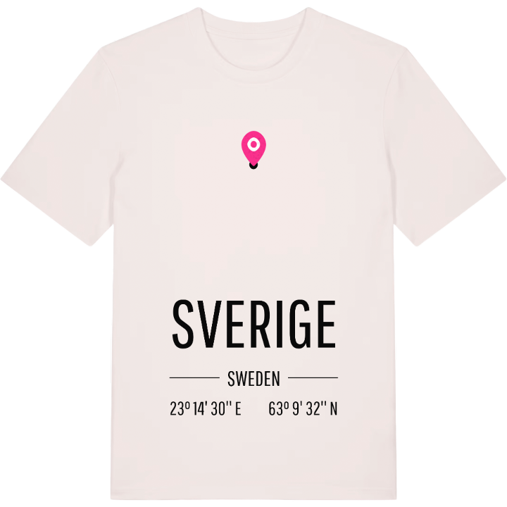 Sverige karta t-shirt – t-shirt från PinShirt