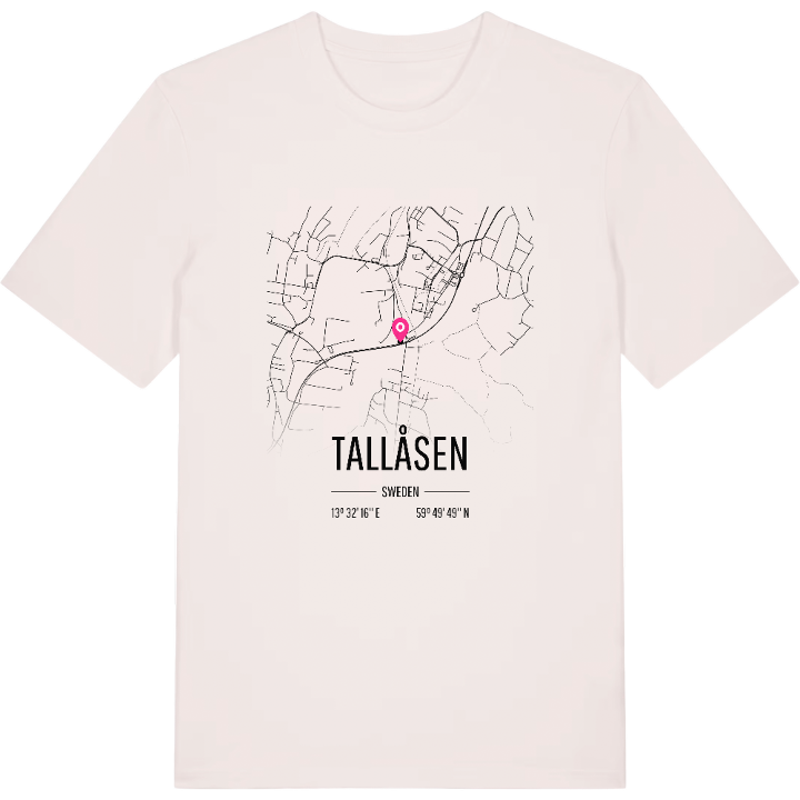 Tallåsen karta t-shirt – t-shirt från PinShirt