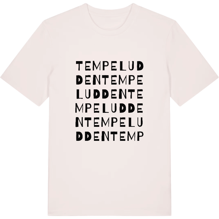 Tempeludden ordlek t-shirt – t-shirt från PinShirt