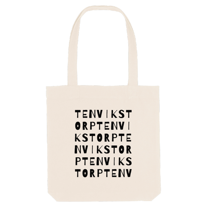 Tenvikstorp ordlek tygkasse – tygkasse från PinShirt