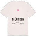 Thüringen karta t-shirt