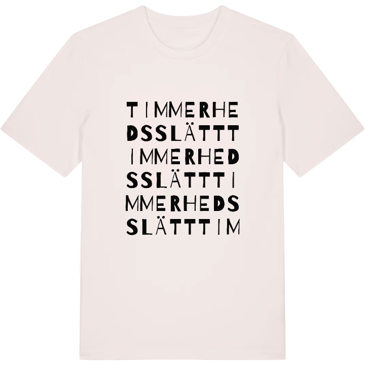 Timmerhedsslätt ordlek t-shirt – t-shirt från PinShirt
