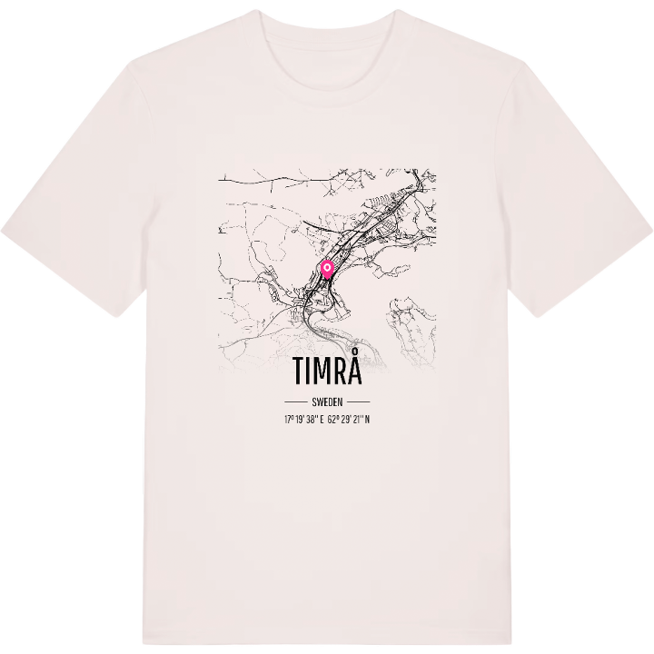 Timrå karta t-shirt – t-shirt från PinShirt