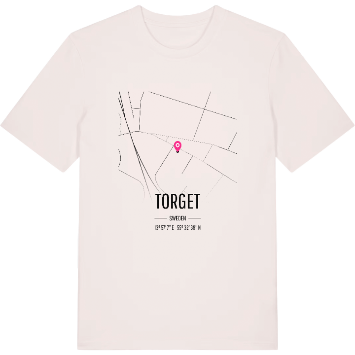 Torget karta t-shirt – t-shirt från PinShirt