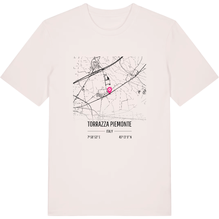Torrazza Piemonte karta t-shirt – t-shirt från PinShirt