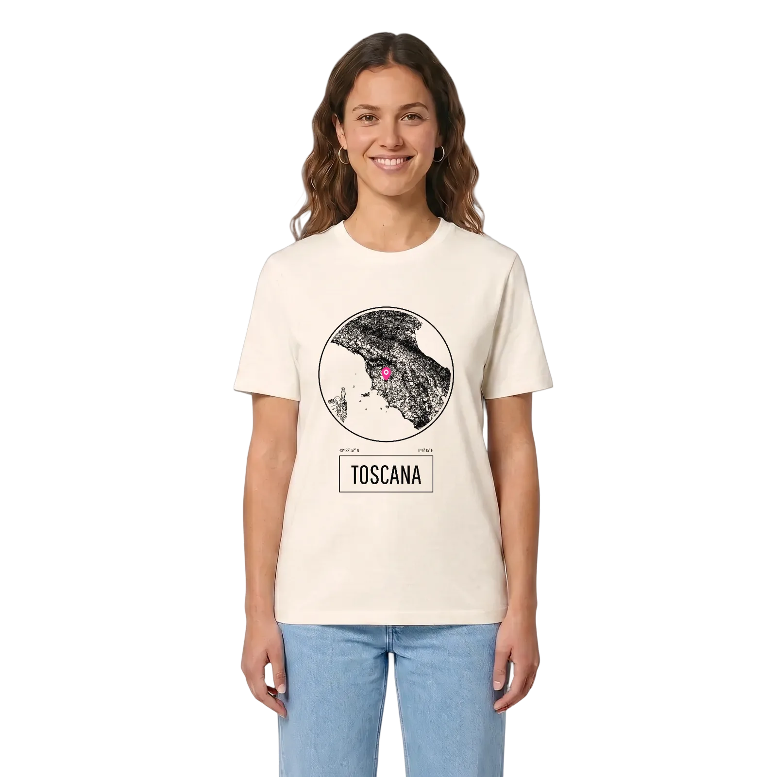 Toscana t-shirt – Vintage White, i miljö