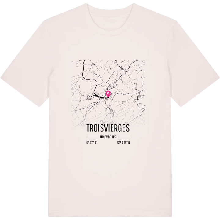 Troisvierges karta t-shirt – t-shirt från PinShirt