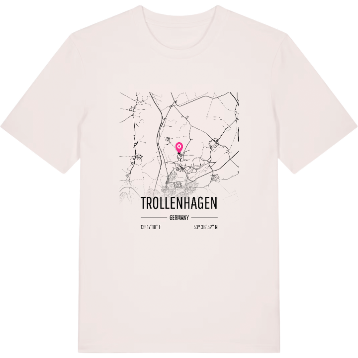 Trollenhagen karta t-shirt – t-shirt från PinShirt