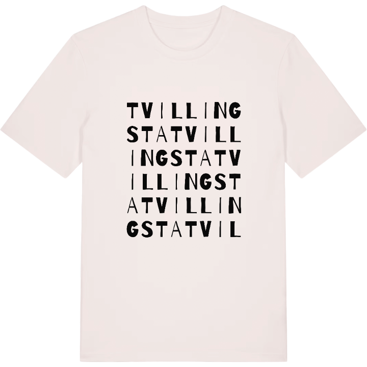 Tvillingsta ordlek t-shirt – t-shirt från PinShirt