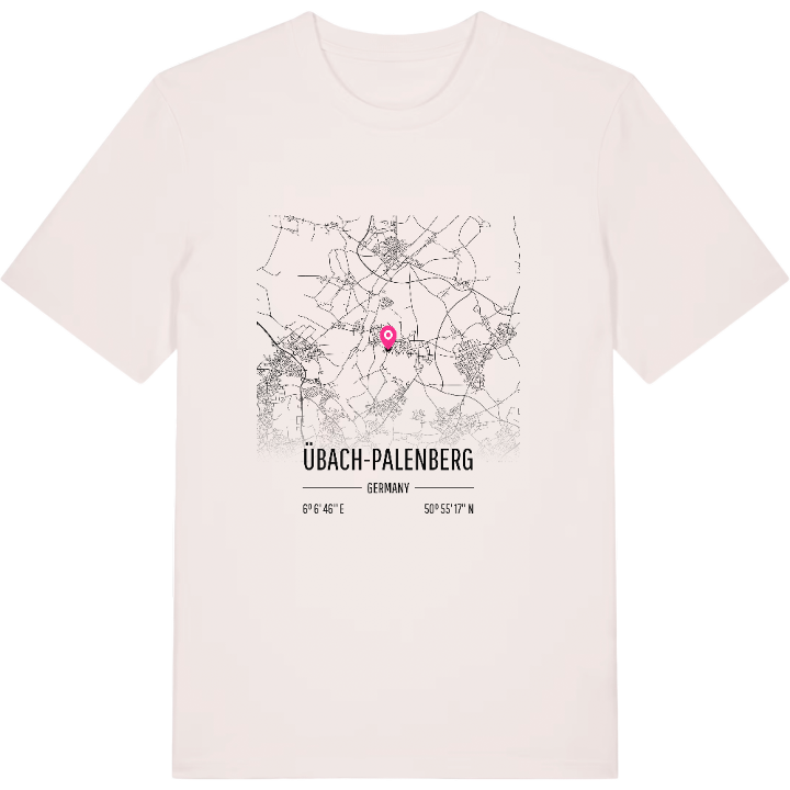 Übach-Palenberg karta t-shirt – t-shirt från PinShirt