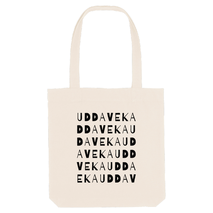 Uddaveka ordlek tygkasse – tygkasse från PinShirt