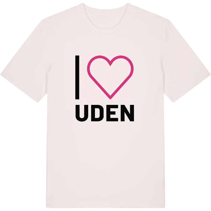 Jag älskar Uden t-shirt stort tryck – t-shirt från PinShirt