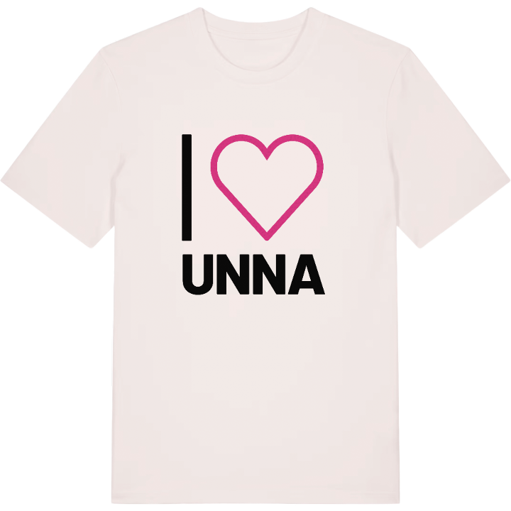 Jag älskar Unna t-shirt stort tryck – t-shirt från PinShirt