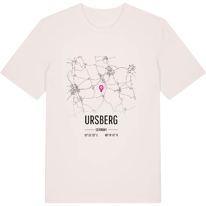 Ursberg karta t-shirt – t-shirt från PinShirt