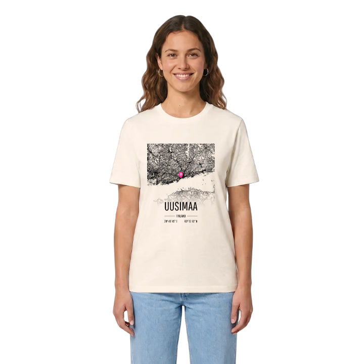 Uusimaa karta t-shirt – t-shirt från PinShirt