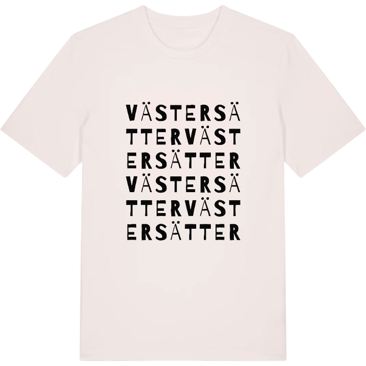 Västersätter ordlek t-shirt – t-shirt från PinShirt