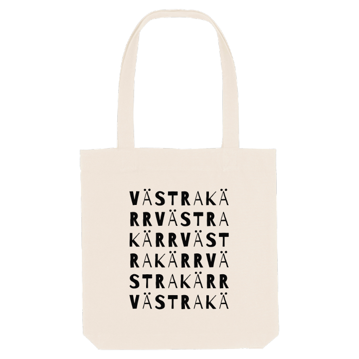Västra Kärr ordlek tygkasse – tygkasse från PinShirt