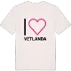 Jag älskar Vetlanda t-shirt stort tryck