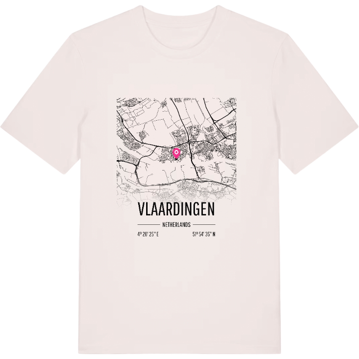 Vlaardingen karta t-shirt – t-shirt från PinShirt