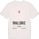 Wallonie karta t-shirt