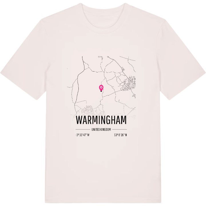 Warmingham karta t-shirt – t-shirt från PinShirt