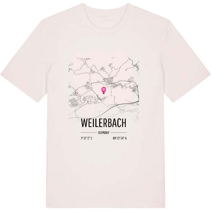 Weilerbach karta t-shirt – t-shirt från PinShirt