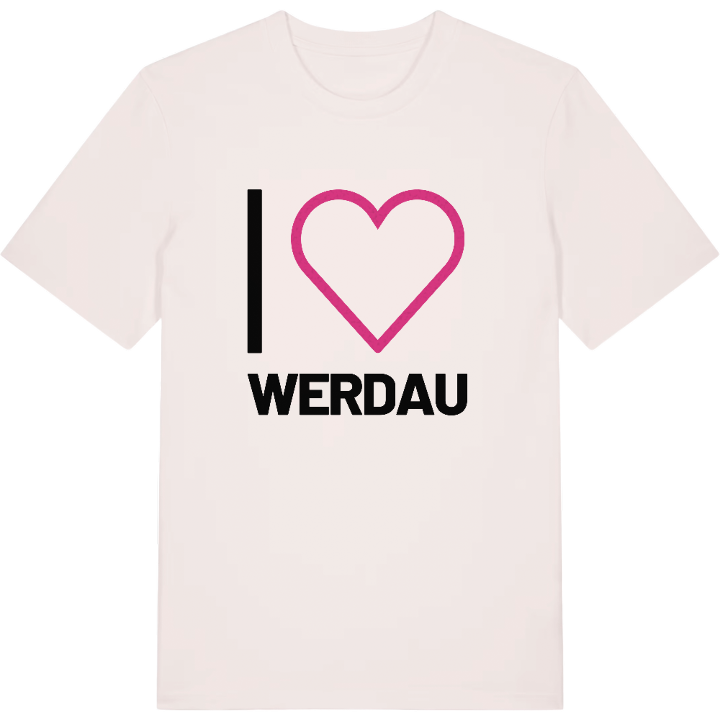 Jag älskar Werdau t-shirt stort tryck – t-shirt från PinShirt