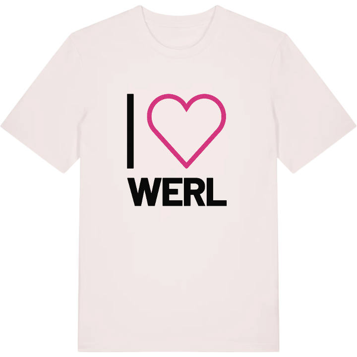 Jag älskar Werl t-shirt stort tryck – t-shirt från PinShirt
