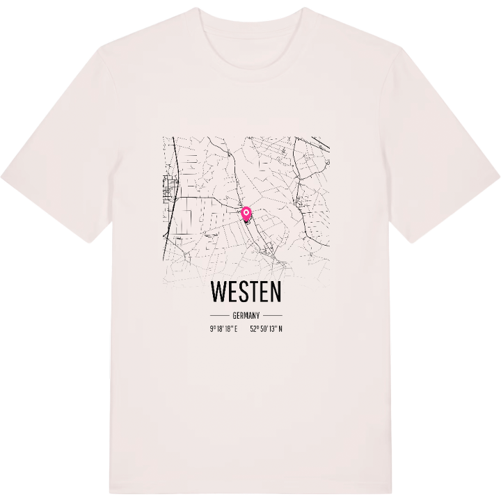 Westen karta t-shirt – t-shirt från PinShirt