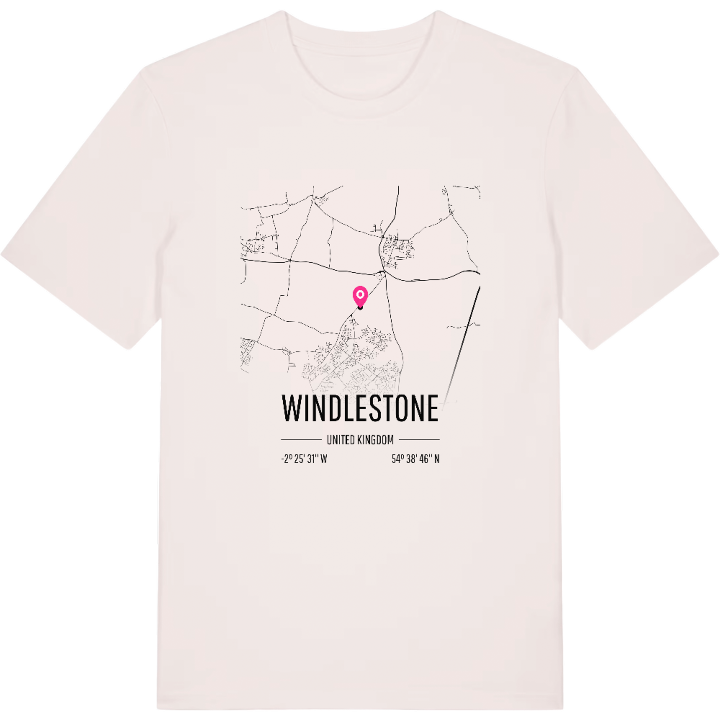 Windlestone karta t-shirt – t-shirt från PinShirt