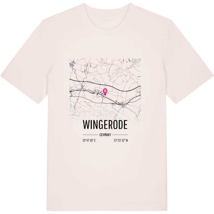 Wingerode karta t-shirt – t-shirt från PinShirt
