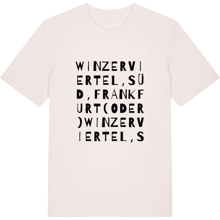 Winzerviertel, Süd, Frankfurt (Oder) ordlek t-shirt – t-shirt från PinShirt