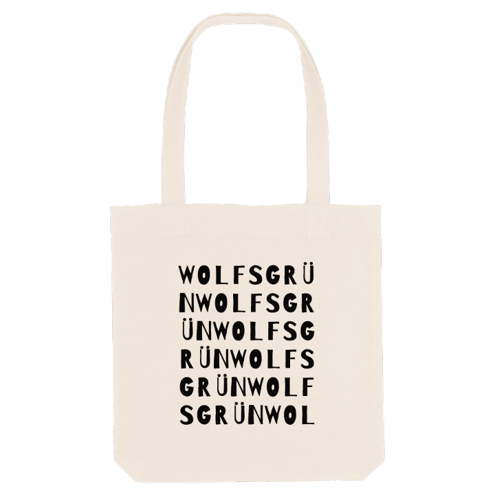 Wolfsgrün ordlek tygkasse – tygkasse från PinShirt