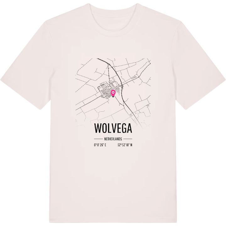 Wolvega karta t-shirt – t-shirt från PinShirt