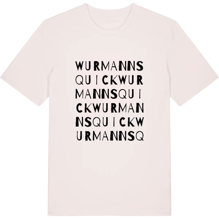 Wurmannsquick ordlek t-shirt – t-shirt från PinShirt