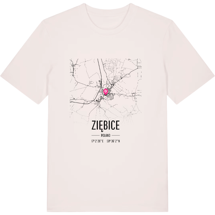 Ziębice karta t-shirt – t-shirt från PinShirt